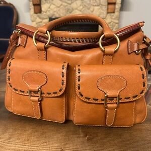 Elegant Tan Leather Handbag
